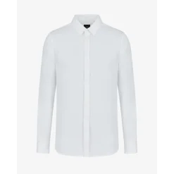 AX ARMANI Cotton Satin Shirt - White