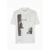 AX ARMANI Graphic Logo T-Shirt - White
