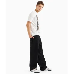 AX ARMANI Graphic Logo T-Shirt - White