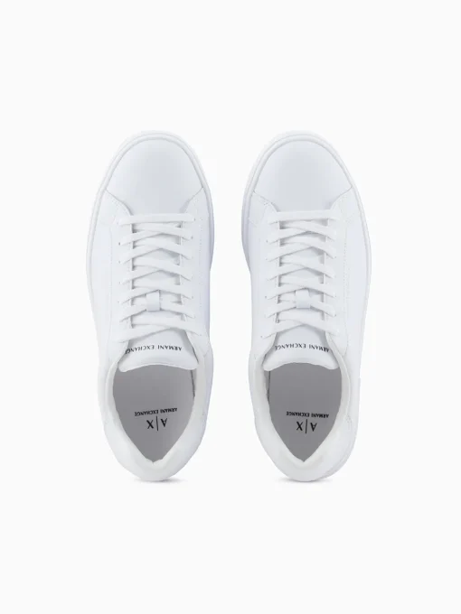 AX ARMANI Leather Sneaker - White