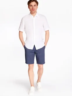 AX ARMANI Logo Print Shorts - Navy