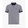 AX ARMANI Two Tone Tipped Polo - Navy