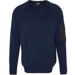 Barbour International Blades Cotton Jumper - Navy