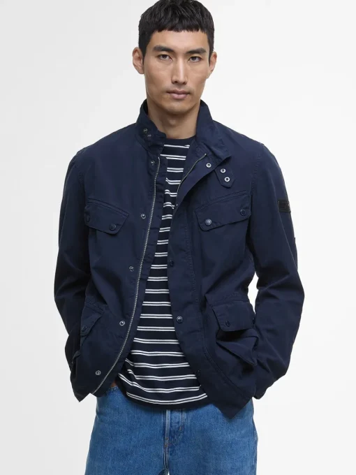 Barbour International Cotton Casual Duke Jacket - Navy