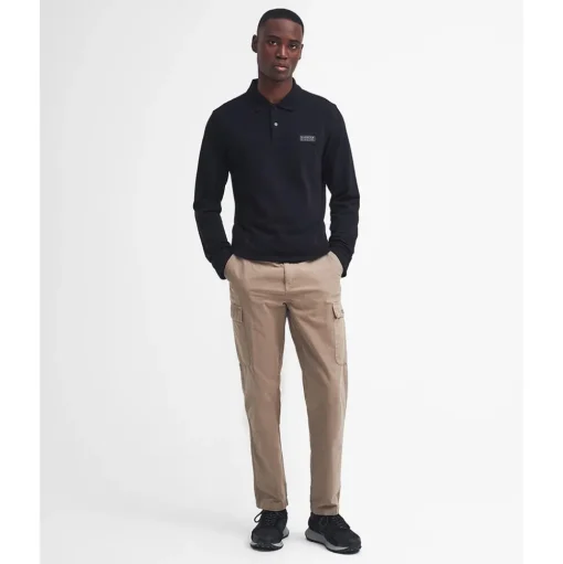 Barbour International Long Sleeve Polo - Black