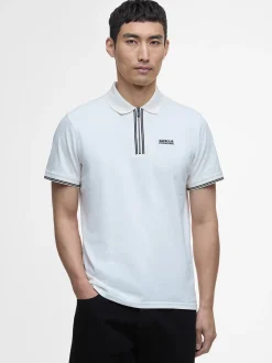 Barbour International Ollie Twin Tipped Placket Polo - White