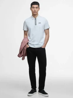 Barbour International Ollie Twin Tipped Placket Polo - White