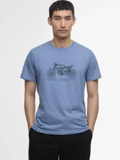 Barbour International Venture Graphic T-Shirt - Blue