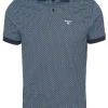 Barbour Shell Printed Polo - Navy
