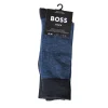 Boss 2 Pack Cotton Yarn Effect Socks - Blue