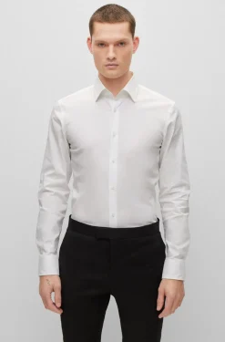 Boss H Hank Slim Fit Shirt - White
