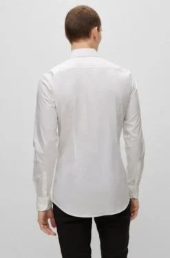 Boss H Hank Slim Fit Shirt - White