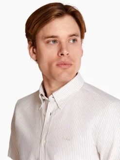 Boss H-Roan Stripe Shirt - Stone