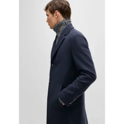Boss Hyde C244 Wool Coat - Blue