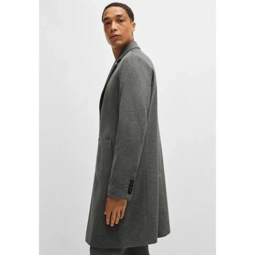 Boss Hyde C244 Wool Coat - Grey