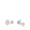 Boss Logo Cufflink - Silver
