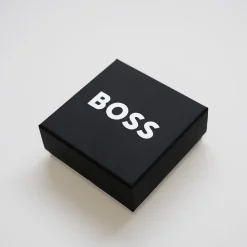 Boss Logo Cufflink - Silver