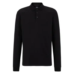 Boss Pado 30 Long Sleeve Polo - Black