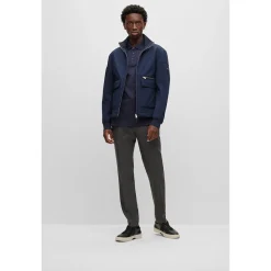 Boss Pado 30 Long Sleeve Polo - Dark Blue