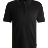 Boss Paras Zip Polo - Blue