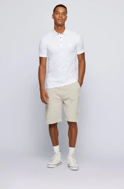 Boss Passenger Slim Fit Polo - White