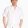 Boss Rash 2 100% Linen Shirt - White