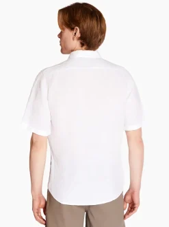 Boss Rash 2 100% Linen Shirt - White