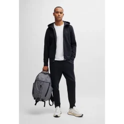 Boss Saggy Hooded Regular Fit Zip Through - Navy