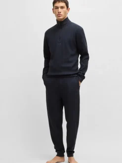 Boss Structured Sweatpants - Blue