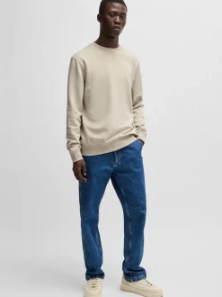 Boss Westart Regular Fit Sweatshirt - Stone