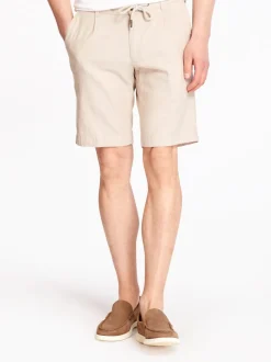 Bugatti Cool Linen Drawstring Short - Stone