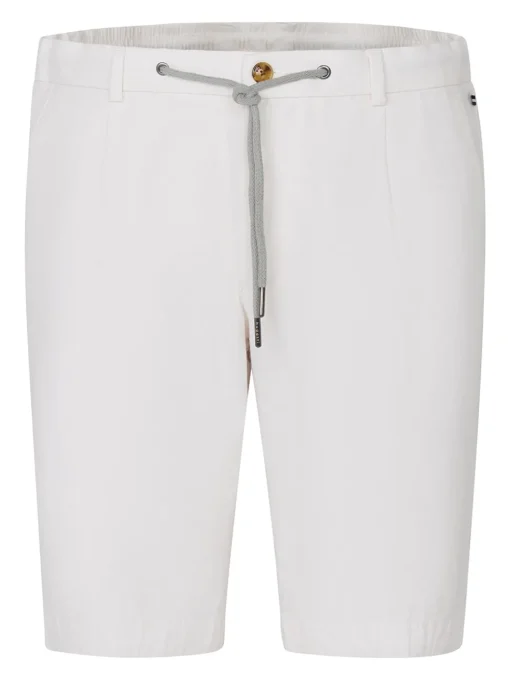 Bugatti Cool Linen Drawstring Short - White