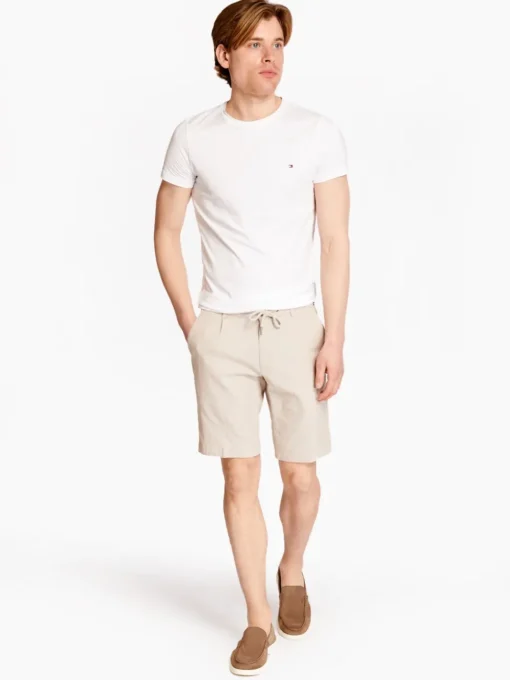 Bugatti Cool Linen Drawstring Short - Stone
