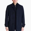 Bugatti Cotton Mac Coat - Navy