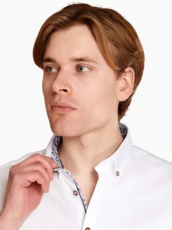 Bugatti Easy Care Solid Shirt - White