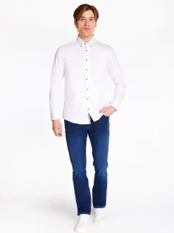 Bugatti Easy Care Solid Shirt - White