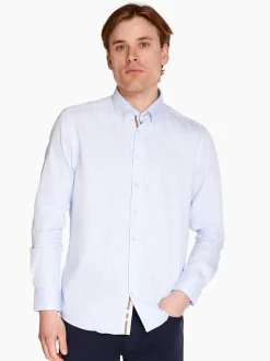 Bugatti Easy Care Stripe Shirt - Blue