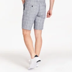 Bugatti Fine Check Drawstring Short - Blue