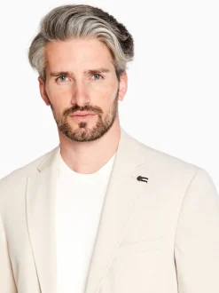 Bugatti Jersey Stretch Blazer - Stone