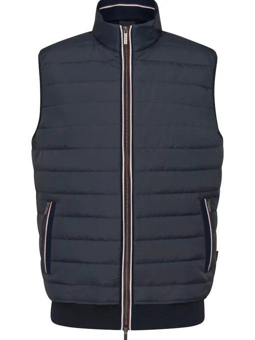 Bugatti Mix Media Bodywarmer - Navy