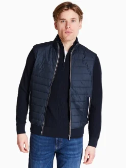Bugatti Mix Media Bodywarmer - Navy
