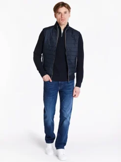 Bugatti Mix Media Bodywarmer - Navy