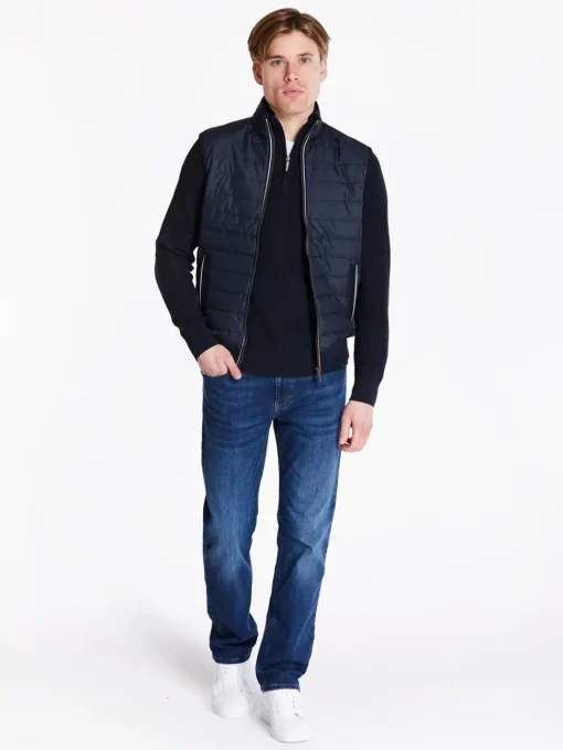 Bugatti Mix Media Bodywarmer - Navy