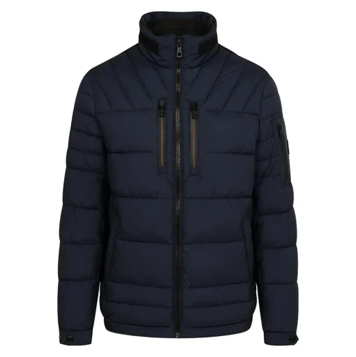 Bugatti Multi Quilted Jacket - Navy