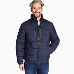 Bugatti Multi Quilted Jacket - Navy
