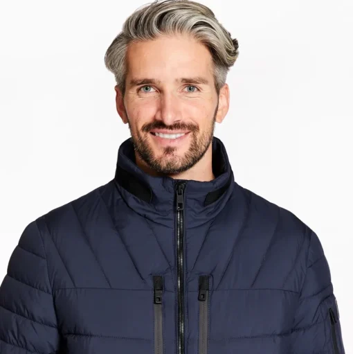 Bugatti Multi Quilted Jacket - Navy