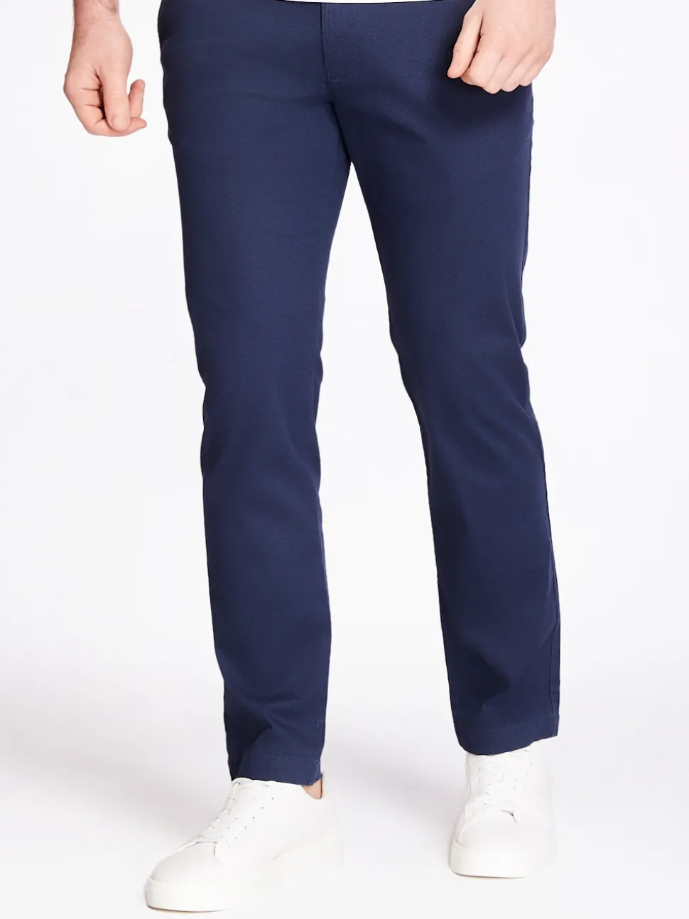 Bugatti Print Slim Chino - Navy