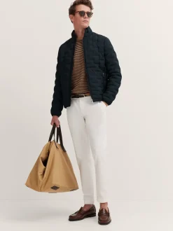 Bugatti Quilted Bomber Jacket - Navy