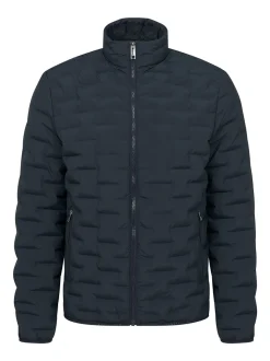 Bugatti Quilted Bomber Jacket - Navy