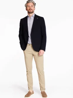 Bugatti Seersucker Blazer - Navy